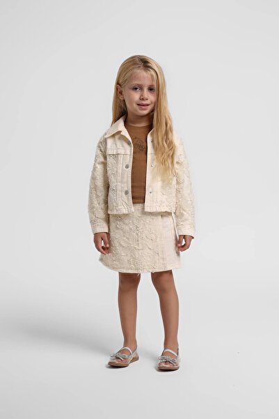 Escabel Lace 3-Piece Shorts Set Cream