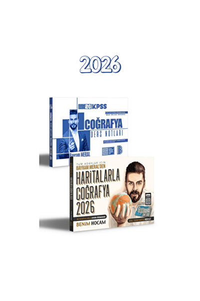 Benim Hocam Yayınları 2026 KPSS Coğrafya Ders Notları ve Haritalarla Coğrafya...