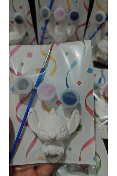 STELLA CANDLE WORKSHOP 10 Adet - STİTCH /Taş Boyama Seti, kendin Yap doğum Gü...