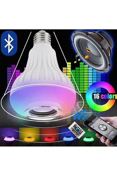 LGEB PARTİ AMPULÜ LED Muzikli Ampul / Uygulama ve Kumandalı Bluetooth Işıklı ...