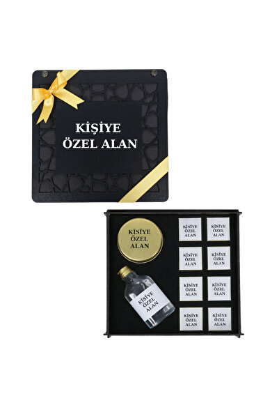 CARON CHOCOLATE Lüks Kişiye Özel Ahşap Kutu Çikolata Seti