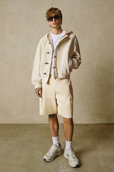 Bershka Geniş paça kargo bermuda