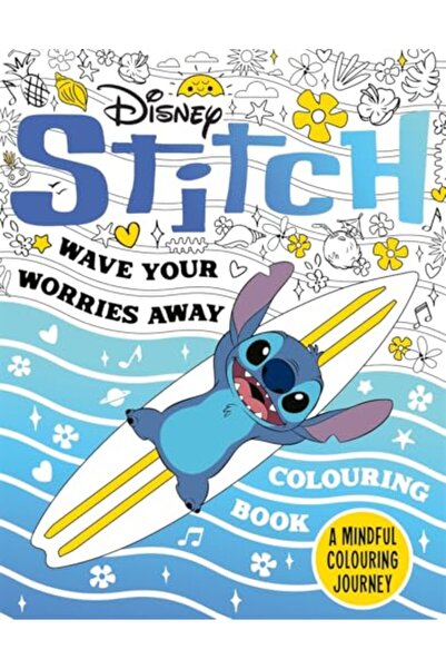 Bonnier Books Disney Stitch - Wave Your Worries Away Colouring Book: A Mindfu...