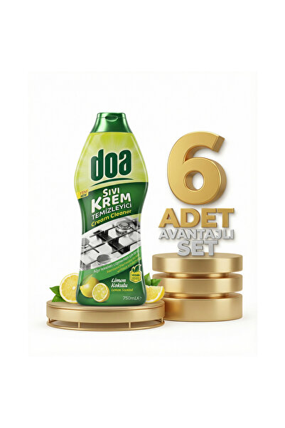 Doa Sıvı Krem Temizleyici Limon Kokulu 6x750 Ml
