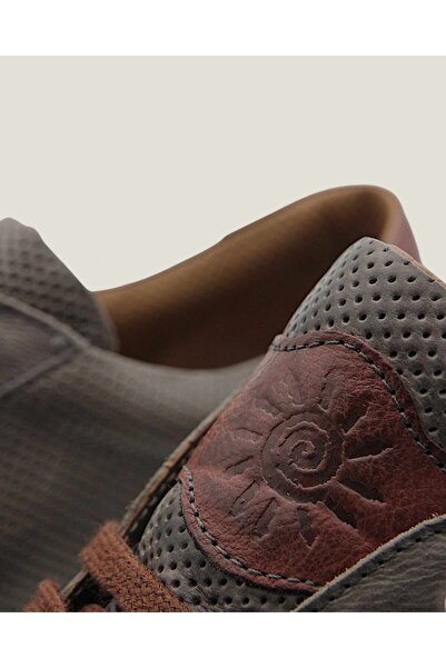 Angelo Nardelli Sneakersi Barnati Piele Maro Piele Naturala