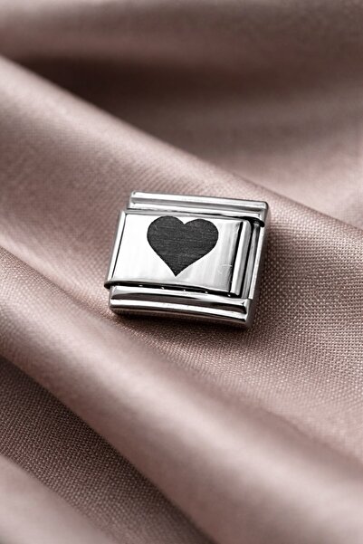 Twin Store Nomination Compatible Steel Charm – Shiny Steel Bracelet Accessory...