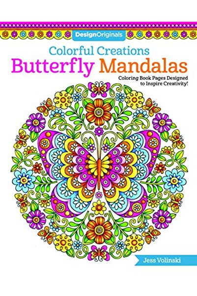 Design Originals Colorful Creations Butterfly Mandalas: Coloring Book Pages D...