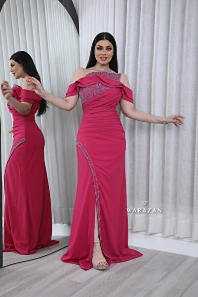 Warazan Evening dress with embroidery, suitable for special occasions.