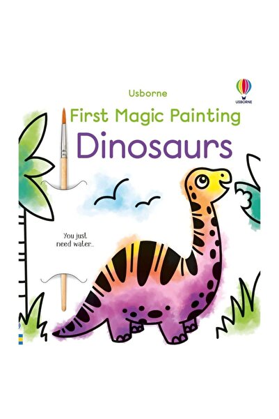 Usborne Carte de pictură cu apă - Prima pictură magică cu dinozauri