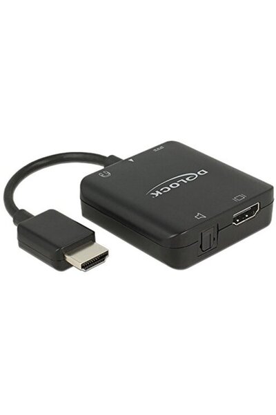 DELOCK HDMI-A St > HDMI + Extractor Audio - Cablu Adaptor 4K