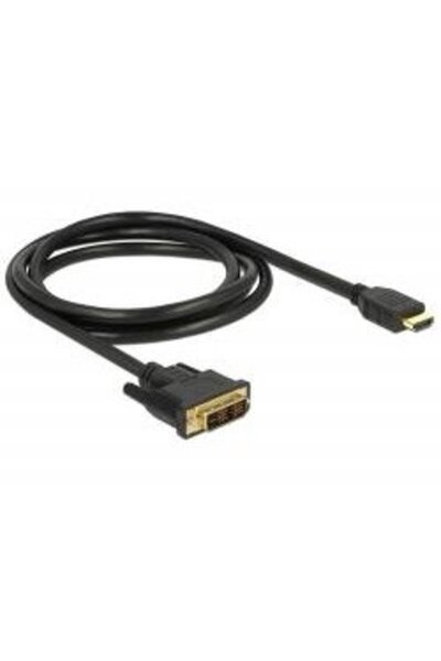 DELOCK DVI 18+1 male > HDMI-A male cable, 1.5 m, black
