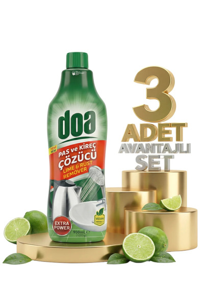 Doa Pas Ve Kireç Çözücü 3x900 Ml