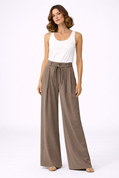 ON TRİKO Pleated İp K Belt I Trousers 70135