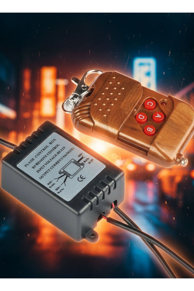 Generic Wireless Car Flash Controller: 16-Mode Remote Strobe Control for LED ...