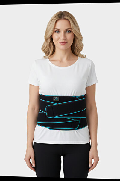 POLİMED Bel Destek Korsesi Çelikli Lumbostad Korse Siyatik Sinir Ağrı Ayarlan...