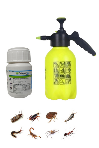 DELEGEX SC 50ML Karasinek Hamamböceği Tahtakurusu vs Haşere İlacı/2Lt İlaçlam...