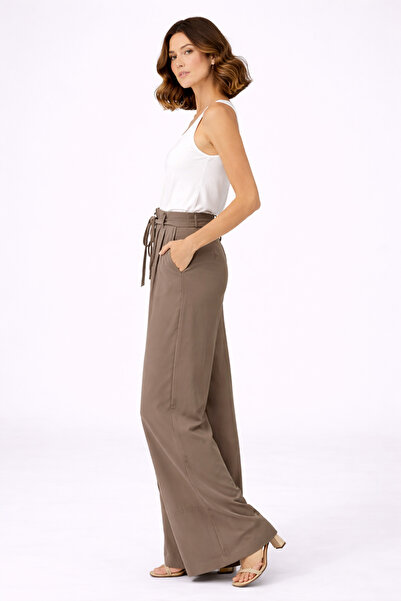 ON TRİKO Pileli İp Kemerli Pantolon 70135
