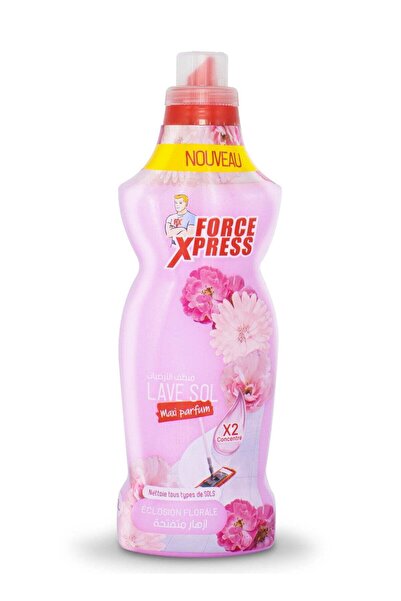 Force Xpress منظف ​​أرضيات مركز برائحة الزهور (عبوة من قطعتين) سعة 1 لتر