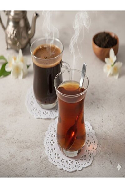 Tasarım Evi 50 Adet Kağıt Dantel Bardak Altlığı Çay Bardağı Altı Sunum Kağıdı