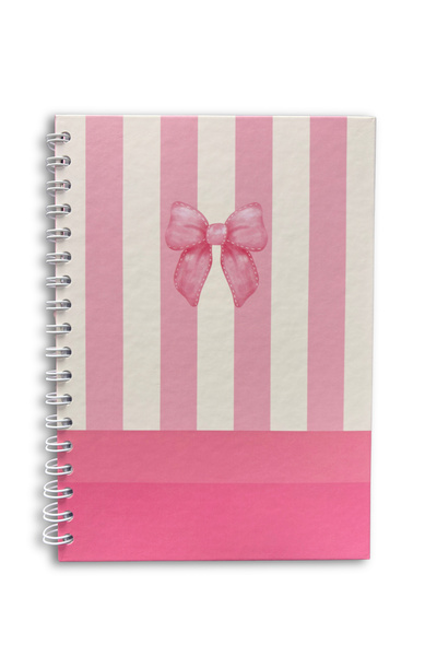 Lizy Spiral Bound Hard Cover Pink Notepad - 17X24Cm