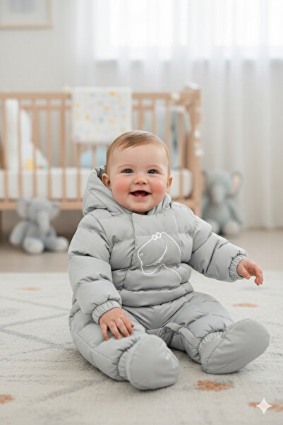 benitto kids Erkek Bebek Dinazor Detaylı Astronot Tulum 51377