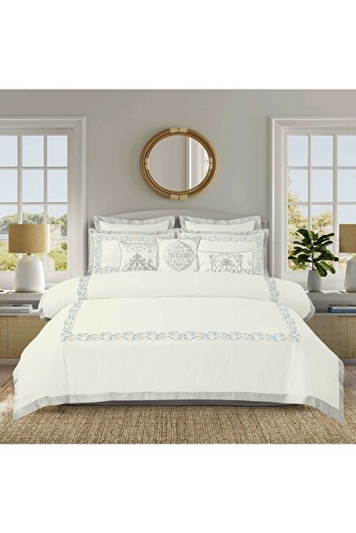 Orange Bed & Bath Saraya | 100% Cotton Double Duvet Set, 11 Pieces