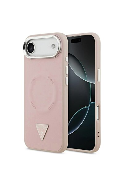 Guess Carcasă pentru iPhone 17 Air, Husă rigidă cu logo triunghiular MagSafe,...