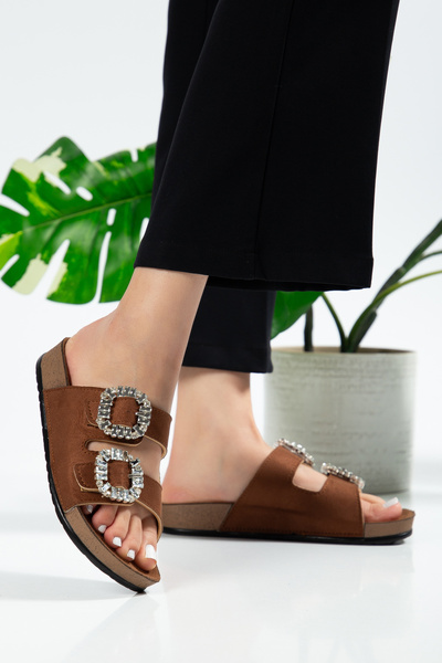 TEKİN SHOES Pienn Double Buckle Slipper