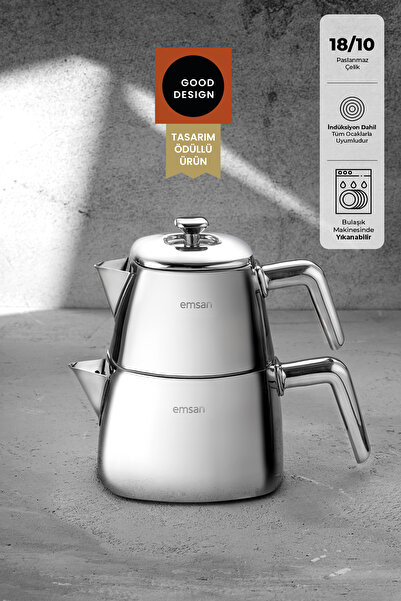 FeyzaDesign Şık Çaydanlık Takımı 0,7-1,5 Lt, Modern ve Kullanışlı Tasarım