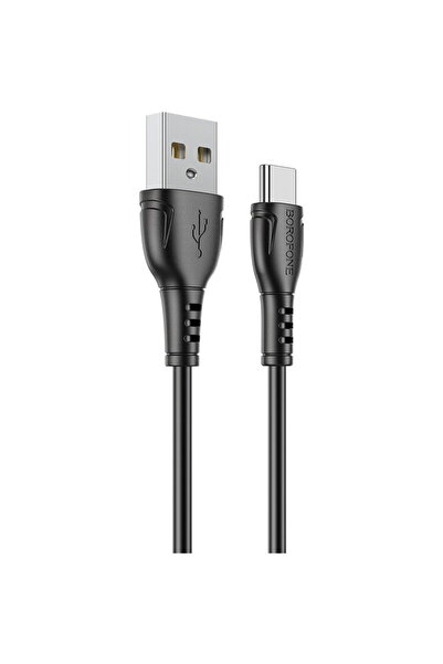 Borofone Cablu Date si Incarcare USB la USB Type-C BX51 Triumph, 1 m, 3A, Negru