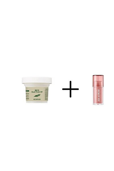 SKINFOOD Rice Çok Kullanımlık Yüz Bakım Maskesi + SF Blusher No:1 Rspery
