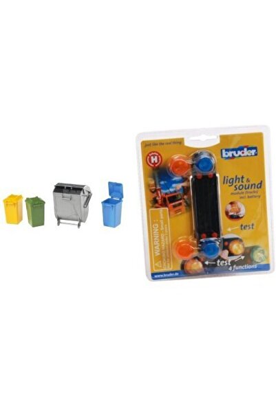 Bruder Professional Series Garbage Can Set - 02607