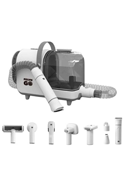 Felyn Go جهاز تنظيف وتزيين الحيوانات الأليفة مع مكنسة كهربائية - مجموعة كاملة...