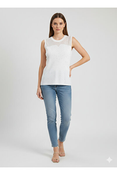 ON TRİKO Taşlı Bluz 70354