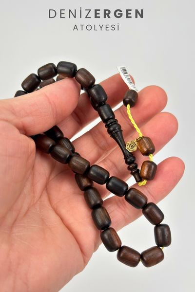 DENİZ ERGEN Abanoz Ağacı Orjinal Sertifikalı Kapsül Kesim Sistem Püsküllü 8.5...