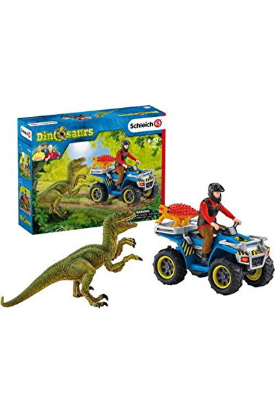 SCHLEICH Quad de evadare din Velociraptor - 41466