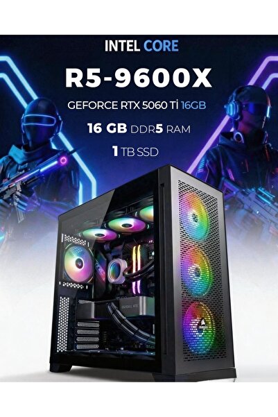 TEKDEN BİLGİSAYAR R5-9600X 16GB DDR5 RTX5060Tİ 16GB 1TB SSD MASAÜSTÜ PC