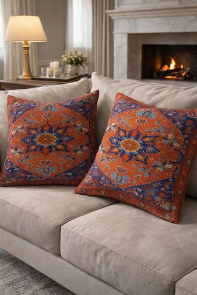 Soyoe Cushion Cover Special Design Set of 2 Soft-Textured Cushion Ethnic Patt...