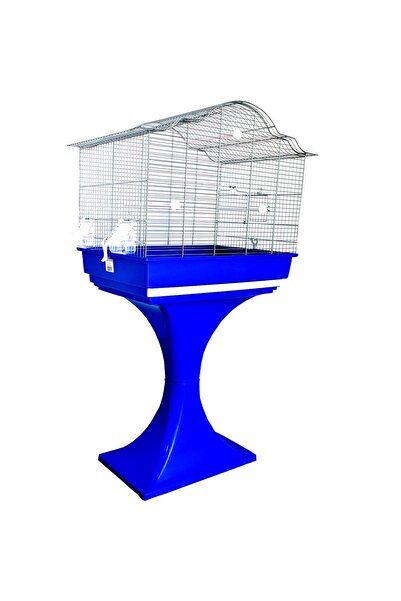 Mps BIRD CAGE SOPHIA 1 GREY/BLUE WITH STAND (67cm) 51x36x120(h)cm