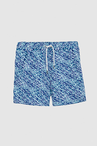 Tween Regular Fit Turquoise Shorts Swimsuit