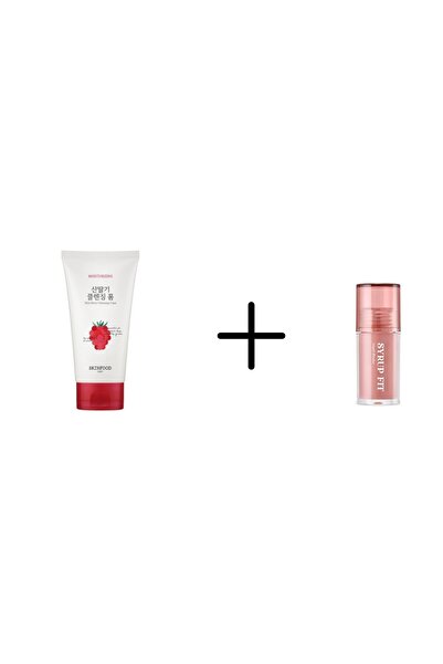 SKINFOOD Vege Garden Cleansing Foam Wild Berry + SF Blusher No:1 Rspery