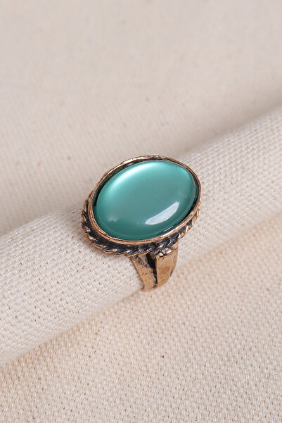 Süspüs Accessories Translucent Dark Green Stone Authentic Ring