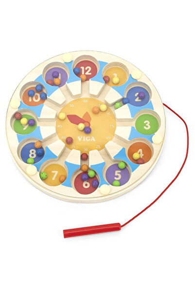 Viga Ceas labirint magnetic din lemn