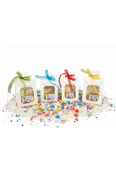 Neşeli Atölyem Madlen Sargılı Çanta Kutulu Çikolata - Bayram Hediyesi - Ramaz...