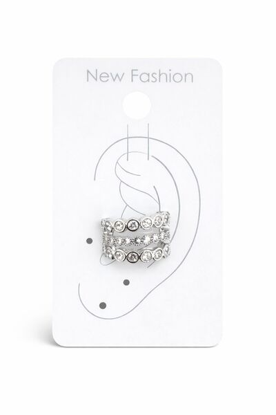 Vipfoni Elegant Zircon Stone Studded Cartilage Steel Earrings