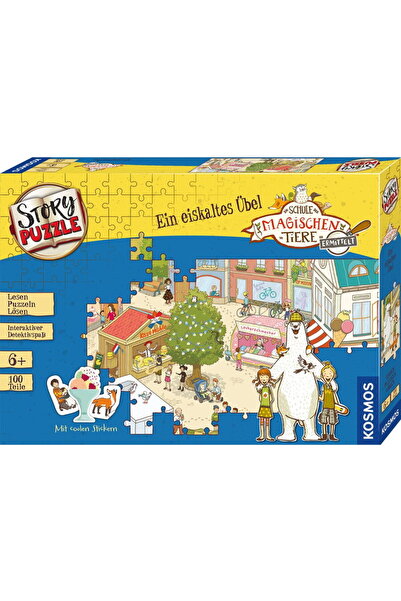 Kosmos Puzzle cu poveste - Școala de Animale Magice investighează - Un rău în...