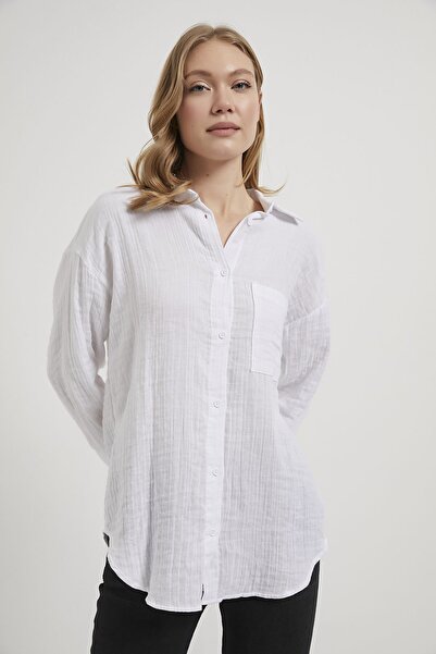 Arma Life Armalife 7593 Pocketed Muslin Women's Shirt