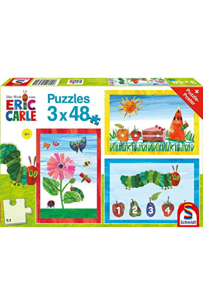 Schmidt Spiele Omida foarte flămândă: Lumea omidii foarte flămânde, Puzzle (3x48