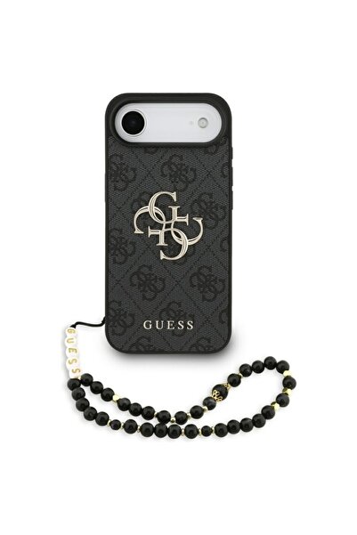 Guess Case for iPhone 17 Air with cord, Hardcase 4G Classic Logo with Strap, ...