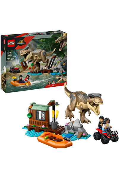 LEGO 76975 Jurassic World Evadarea T.Rex, jucărie de construcție